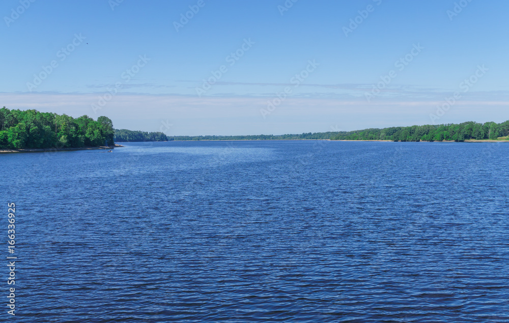 The bank of the Daugava River near Koknese, in Latvia. July 2017.