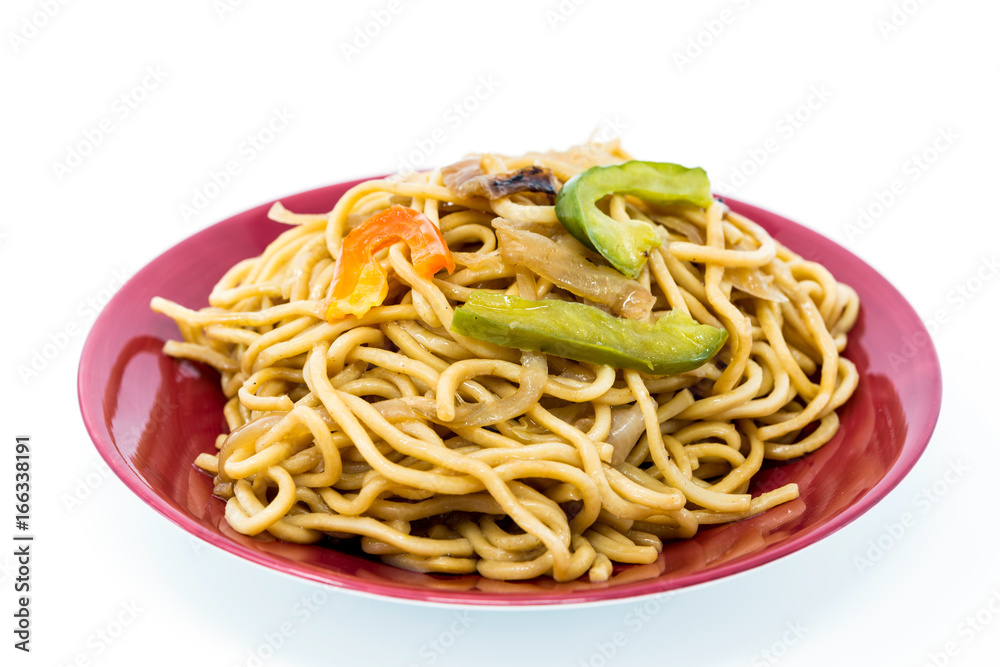 fried noodle asian food on the table