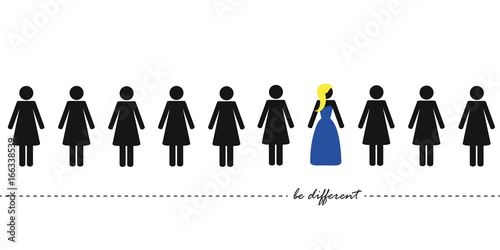 be different frauen piktogramm