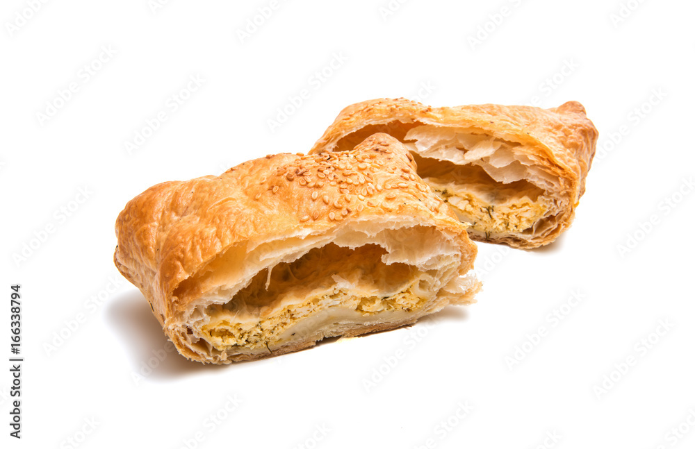 Puff pastry isolated