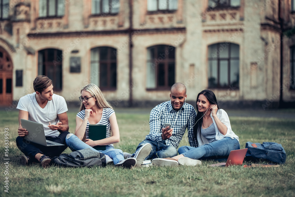 Students near university