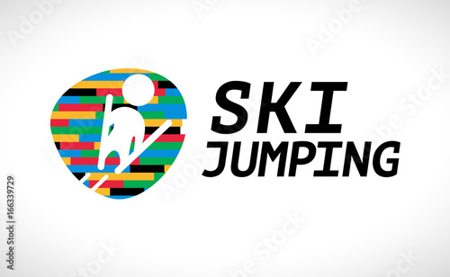 Vector winter sport logo design template