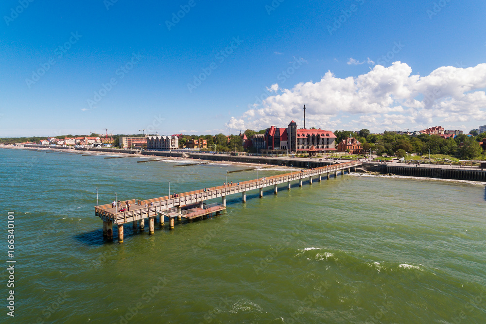 Obraz premium Top view of the promenade