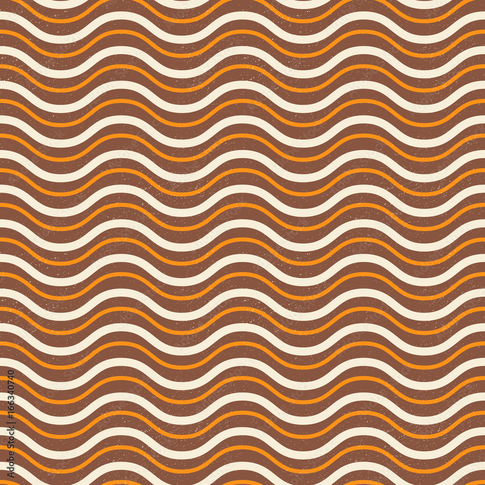 Modern vector abstract seamless geometric pattern with wave lines in retro style Modern vector abstract seamless geometric pattern with wave lines in retro style