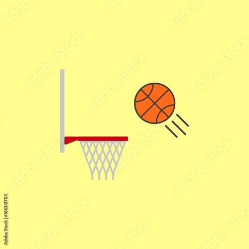 basketball hoop with ball