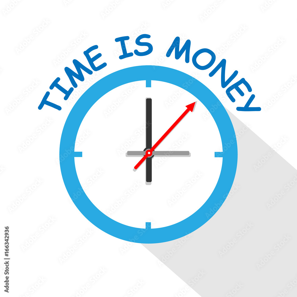 Business clock isolated on white background Business clock isolated on white background