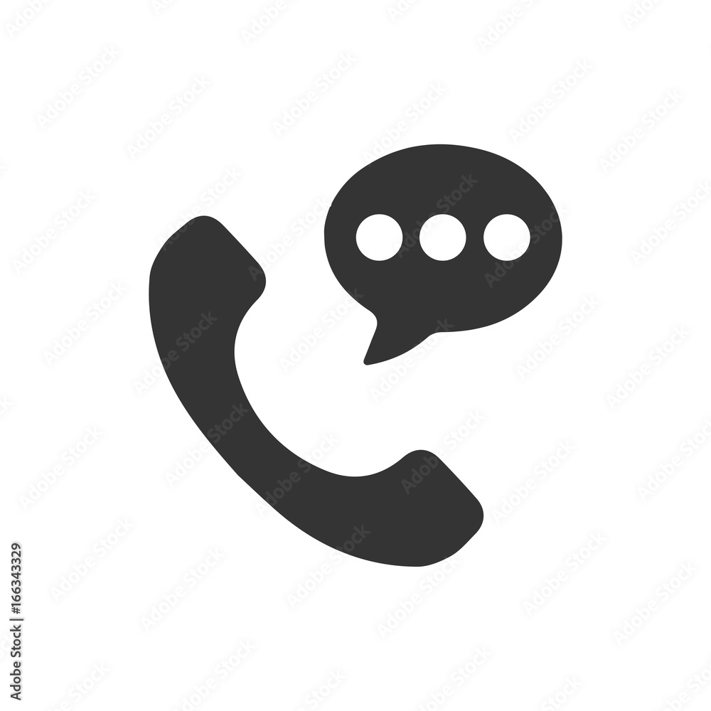 Fototapeta premium Telephone Conversation Icon