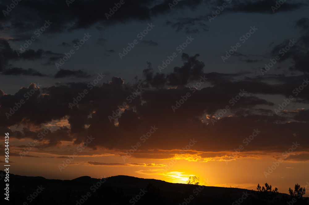 Obraz premium sunset and sunrise sky.
