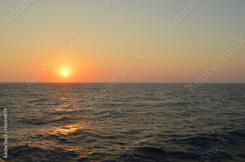 coucher de soleil sur l'Océan 
