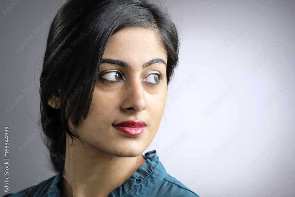 Portrait of an Indian woman, looking away Portrait of an Indian woman, looking away