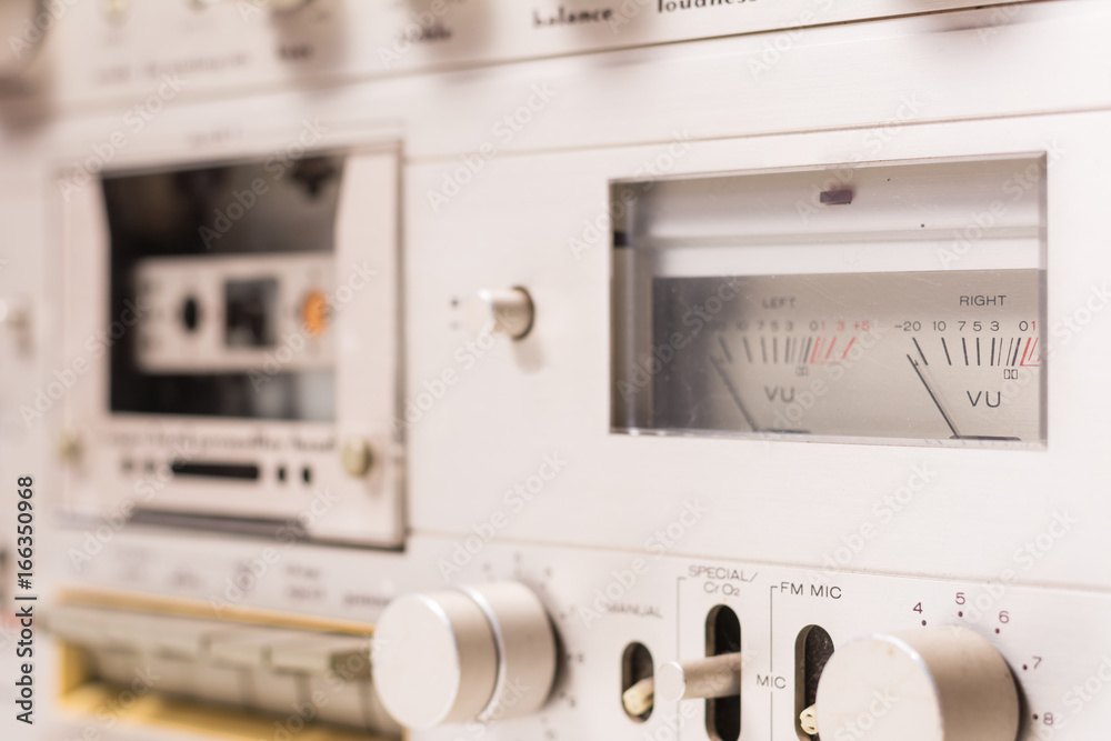 Obraz premium Vintage Radio-cassette recorder