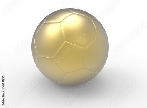 3d illustration of abstract colorful soccer ball. white background isolated. icon for game web.