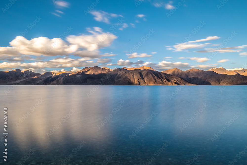 Landscape around Pangong Lake in Ladakh, India