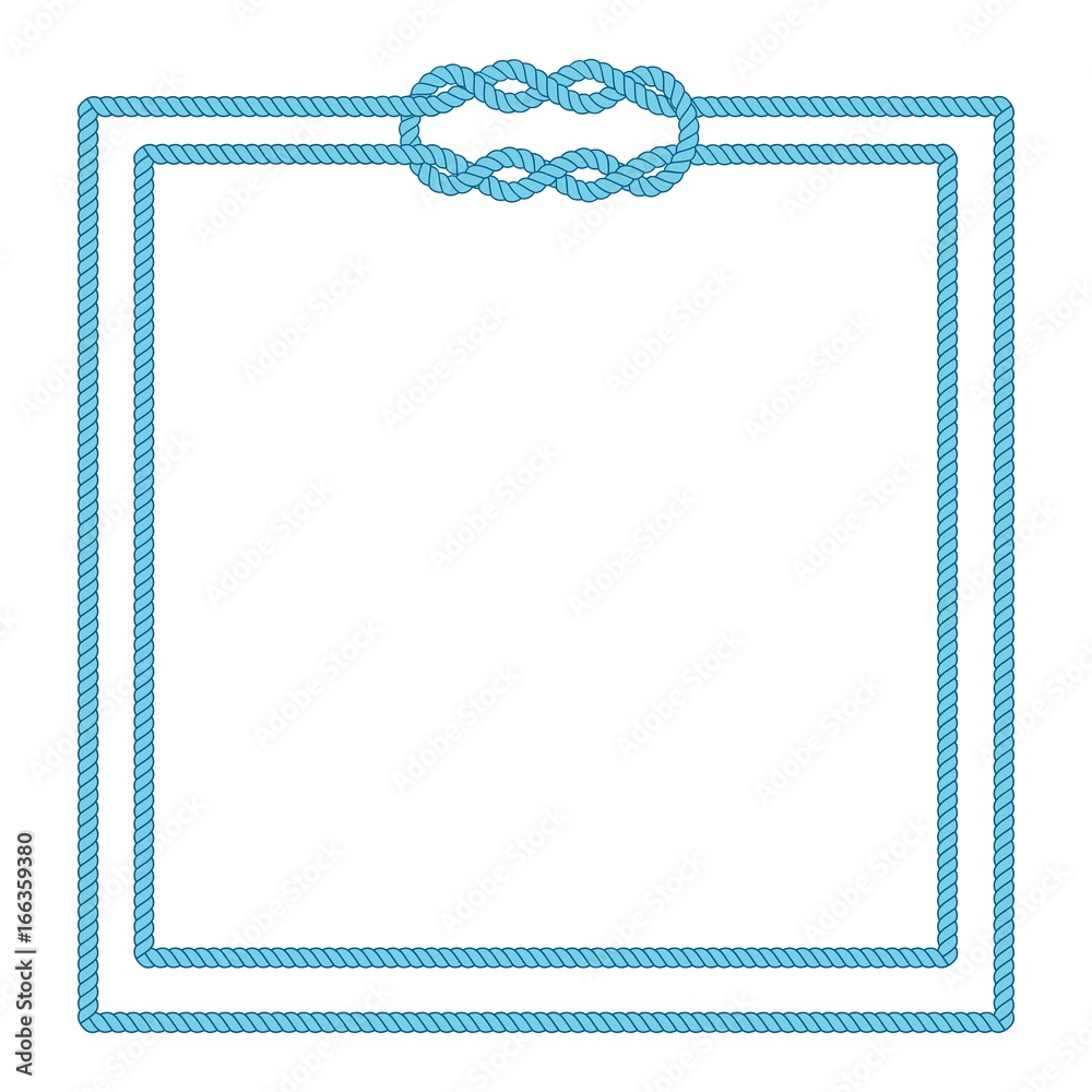 Blank poster template with nautical border Blank poster template with nautical border