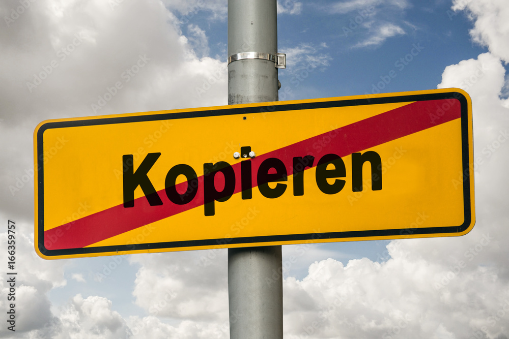 Schild 244 - Kopieren