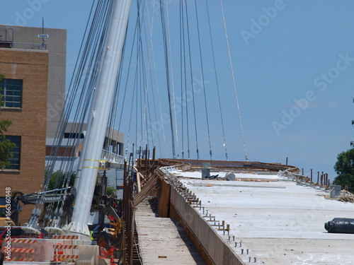 Cable Mast and Bridge Deck at Mockingbird Station photo