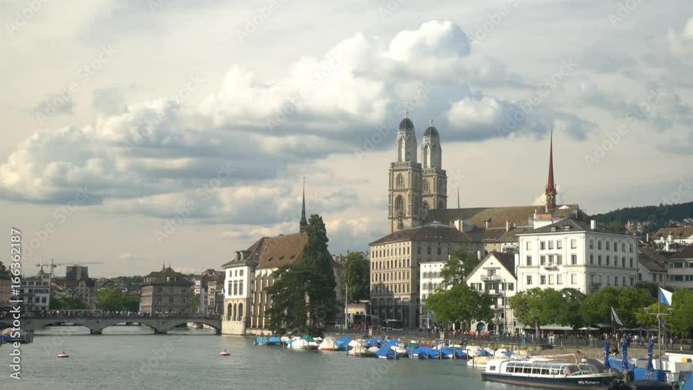Beautiful and historical town center of Zurich, Switzerland Beautiful and historical town center of Zurich, Switzerland