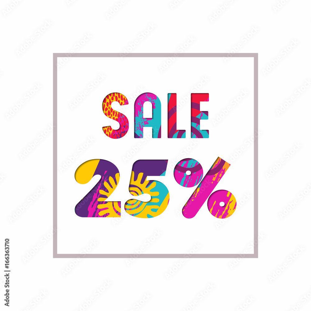 Sale 25% off color quote for business discount