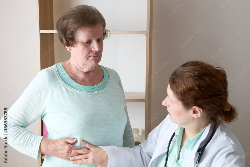 Obraz premium Bauch- Untersuchung