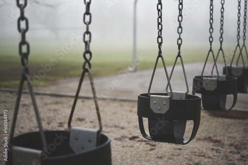 Swings in a playground