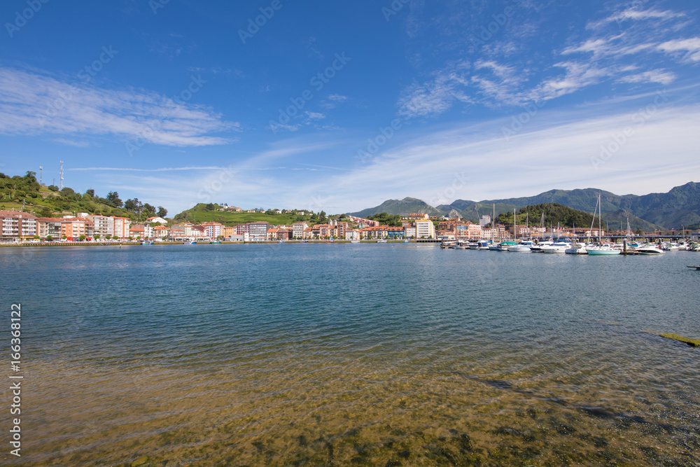 Ribadesella city waterfront and seaport next to Sella River in Asturias Spain Europe
Ribadesella city waterfront and seaport next to Sella River in Asturias Spain Europe