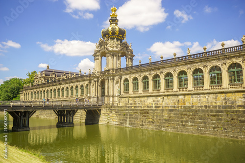 Dresden, Saxrony, Germany-May 2017:Famous Zwinger palace in Dresden, Saxrony, Germany