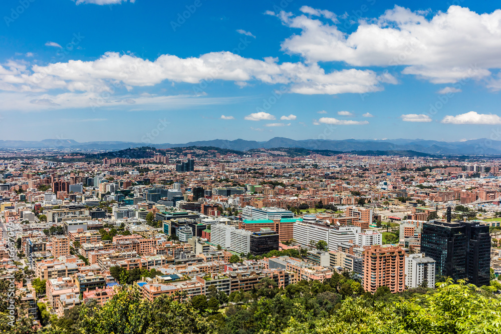 Bogota Skyline cityscape capital city of Colombia South America