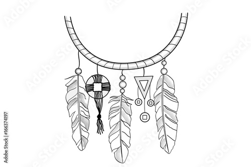 dream catcher hand drawn 