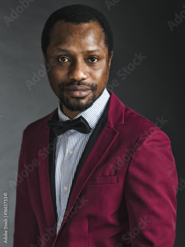 Portrait of a man in the studio. photo