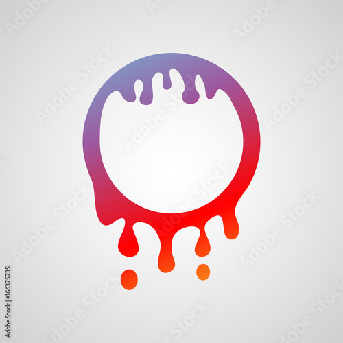 Dynamic splash liquid shape. Background for poster, cover, banner, placard. Logo vector illustration for design. Abstract colorful circle.