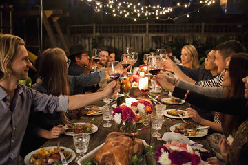 Friends Making a Toast
