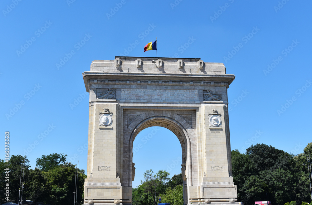 Victory Arch Bucharest Romania Europe