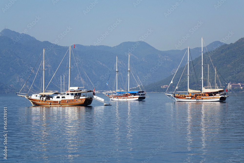 yacht in Marmaris port, Turkey