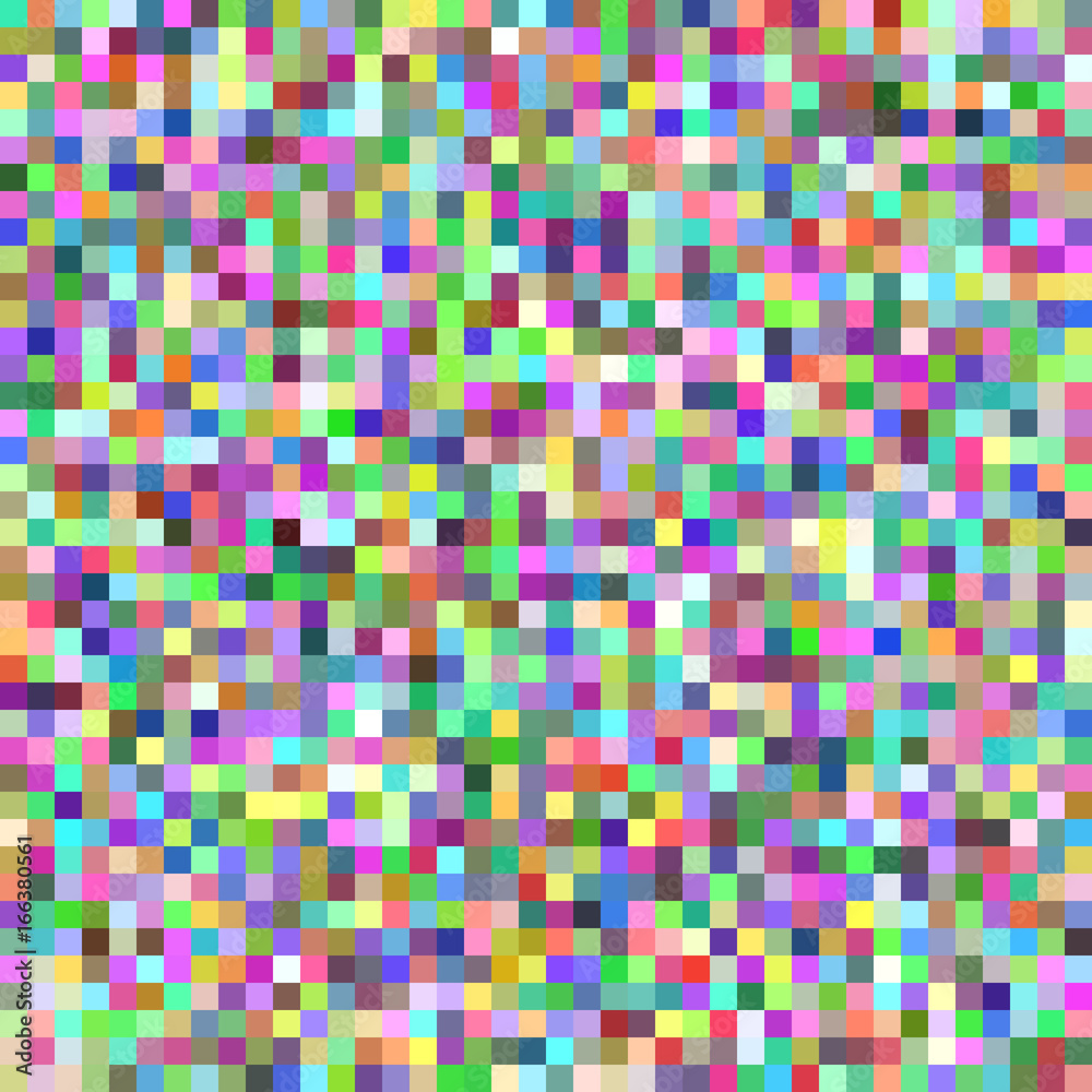 Pixel square tile mosaic background - geometric vector graphic from multicolored squares Pixel square tile mosaic background - geometric vector graphic from multicolored squares