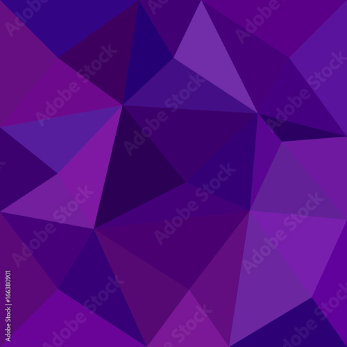 Geometric abstract triangle tile mosaic pattern background - polygon vector design from triangles in purple tones