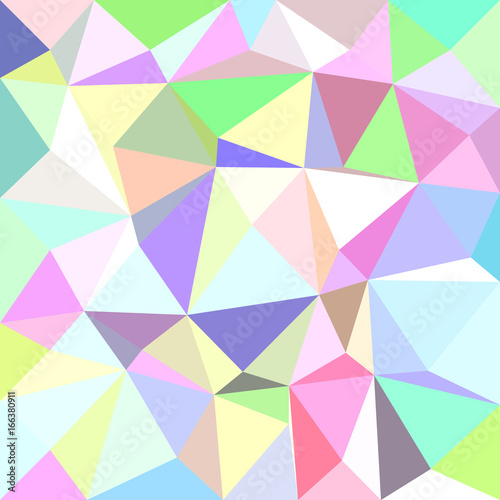 Multicolored irregular triangle tile mosaic background - polygon vector illustration