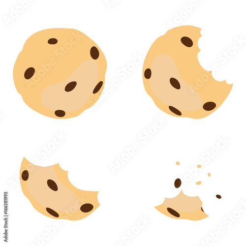 Vector cookie cartoon character
