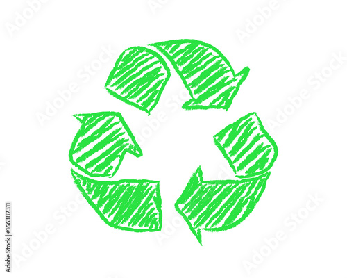 Hand Drawn Recycle Symbol