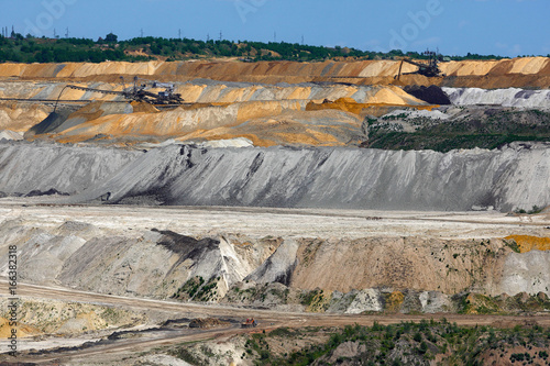 Coal mining basin Kolubara in Serbia