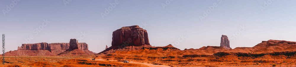 landscape of the Monument Valley in Utah. Territory of navajo tribal park