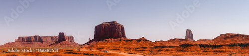 landscape of the Monument Valley in Utah. Territory of navajo tribal park