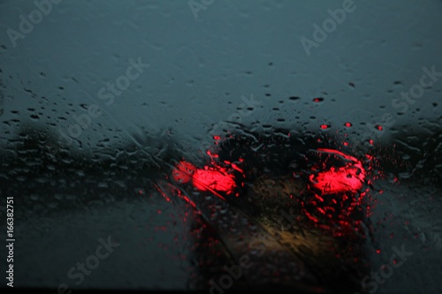 Fototapeta Naklejka Na Ścianę i Meble -  Bad weather driving 