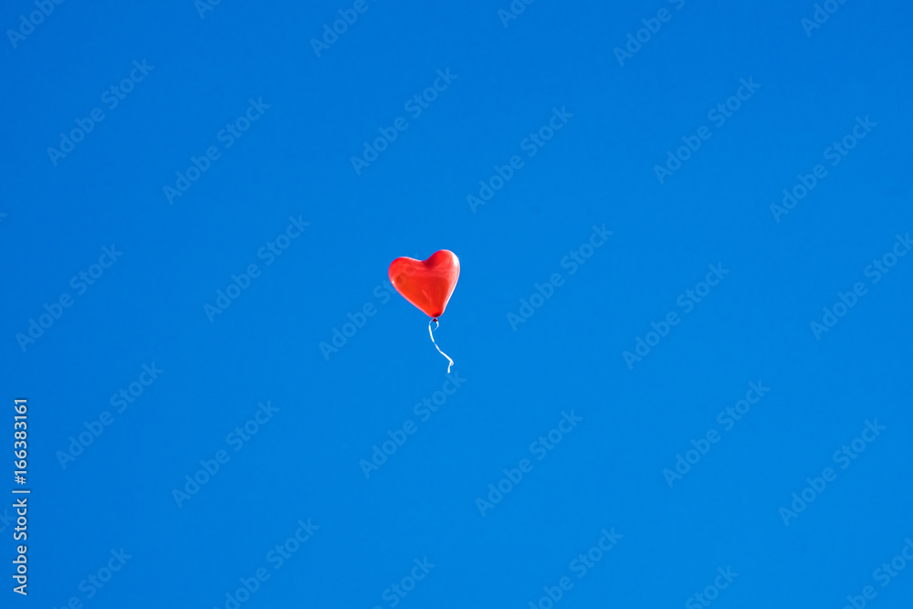 Fototapeta premium Herzluftballon