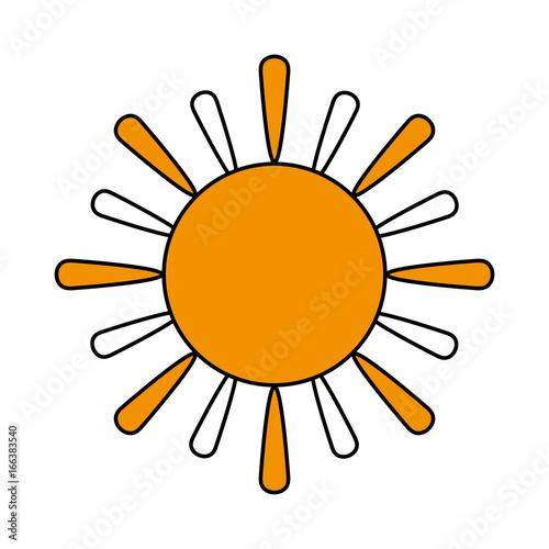 sun cartoon icon image