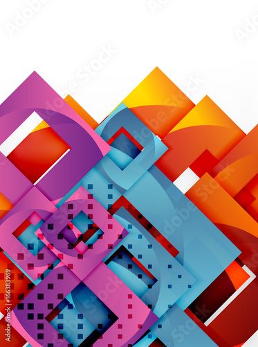 Vector square template background