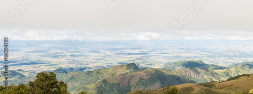 Fototapeta Naklejka Na Ścianę i Meble -  Campos do Jordao, Brazil. View from Itapeva Peak