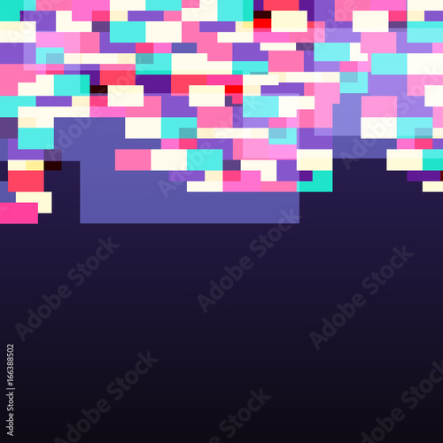 Glitch background. Interference and noise. Vector illustration