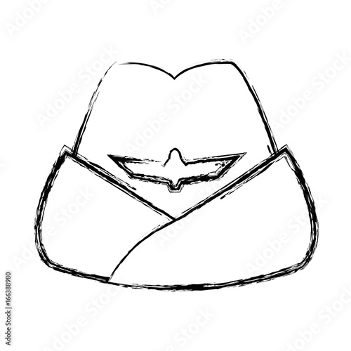 headgear stewardess civil aircraft uniform accessory