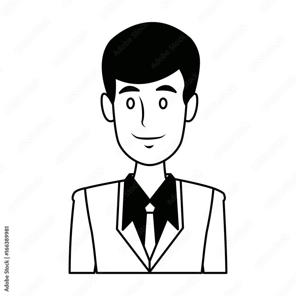 business man suit portrait manager employee or entrepreneur person