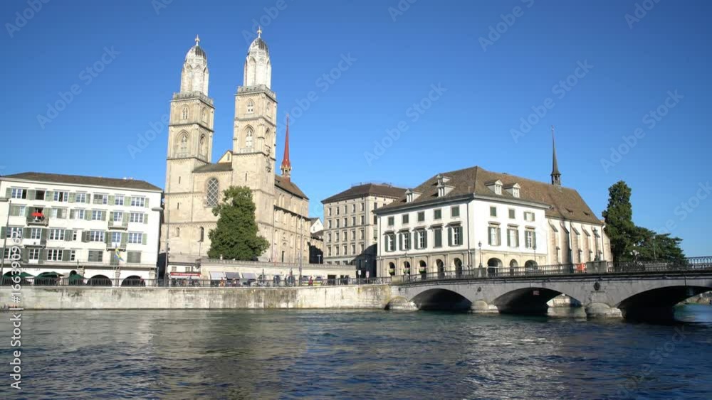Beautiful and historical town center of Zurich, Switzerland